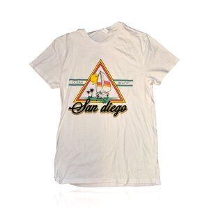 San Diego California Vintage Graphic Tee: Adult Ladies Small: Calistyle: Retro